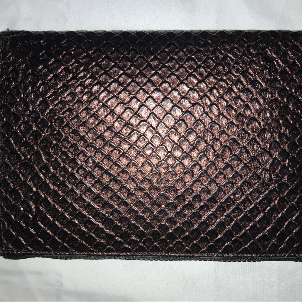 Brahmin Journal with a Zipper. Bronze Java - Picture 7 of 8